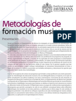 Metodología de Formacion Musical PDF