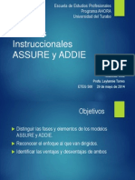 Presentación Modelo Instruccional - ASSURE y ADDIE