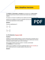 Amplificar y Simplificar Fracciones Modulo 2