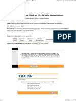 How To Configure PPPoE On TP-LINK ADSL Modem Router - Welcome To TP-LINK