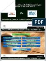 Comparing Annual Report of Mahindra Satyam and Infosys For The YEAR 2011-12