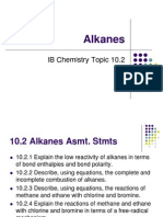 Alkanes: IB Chemistry Topic 10.2