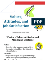 Values Attitudes and Job Satisfaction - Soumi Rai