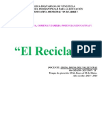 Proyecto de Aprendizaje Sexto El Reciclaje