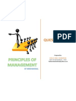 Principles of Management - Question Bank