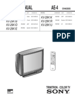 Service Manual AE-4: KV-29K1K KV-29K1R KV-29K1U KV-29K1A KV-29K1B KV-29K1D KV-29K1E