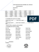 Pauta de Evaluación Fonoaudiológica Informal Del Lenguaje