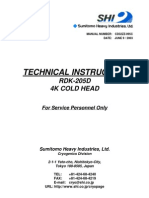 Cryocooler Technical Instruction, RDK-205D