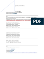 Sonicwall TZ 170 SP Configuración Predeterminada