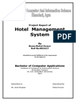 Hotel Management System: Project Report of