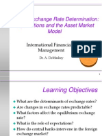 Foreign Exchange Rate Determination: Expectations and The Asset Market Model