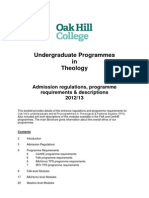 Undergraduate ProgrammesOakHillCollege