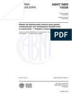 Nbr-15526 - 2012 - Redes de Distribuição Interna para Gases Combustíveis em Instalações Residenciais e Comerciais - Projeto e