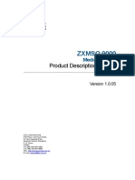 Sjzl20084045-ZXMSG 9000 (V1.0.05) Media Gateway Product Description Manual