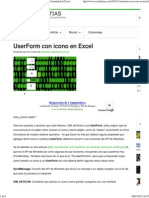 UserForm Con Icono en Excel - Excellentias