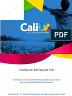 Capacitación en Planes Estratégicos de Desarrollo de Las Juntas de Acción Comunal de Santiago de Cali