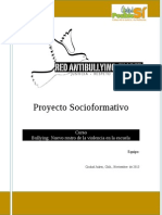 Esquema Proyecto Formativo Bullying