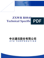 ZXWR R8840 Technical Specification V3.22