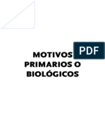 UNED Psicología de La Motivación - Conocimientos Mínimos Tema 6: Motivos Primarios o Biológicos