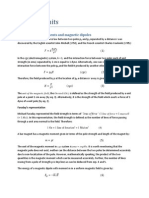 Magnetic Units: Magnetic Poles, Moments and Magnetic Dipoles