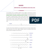 Waxes: Structure, Composition, Occurrence and Analysis