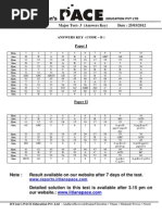 IIT-JEE 2013 Major Test - 3 (Answers Key) Date: 25/03/2012