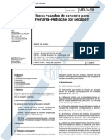 NBR 12117 - 91 (MB-3458) - CANC - Blocos Vazados de Concreto para Alvenaria - Retração Por Secagem - 5pag