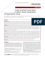 The Impact of Severe Traumatic Brain Injury On A Novel Base Deficit-Based Classification of Hypovolemic Shock