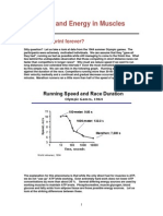 Work and Energy in Muscles: Why Can't I Sprint Forever?