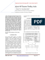 Static Analysis of Tractor Trolley Axle