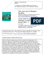 Land Reform and Agrarian Change in India and Pakistan Since 1947 I