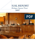 Annual Report of The Michigan Supreme Court 2007