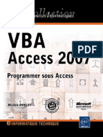 VBA Access 2007 Programmer Sous Access