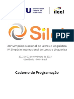 Caderno Programacao Silel 2013