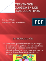 Intervención Psicológica en Los Procesos Cognitivos