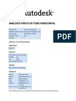 Analisis Finito de Tubo Horizontal