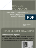 Tipos de Computadoras