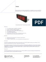 Timetools Ethernet Wall Clock NTP