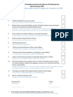 Checklist For Registration Under Section 54