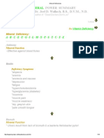 Mineral Deficiencies