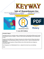 Rotary Club of Queanbeyan Inc: 11 June 2014 Edition