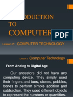 Lesson 2 INTRODUCTION Computer Technology