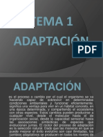 Adapptacion Y Sus Variables Biologica y Social