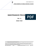 Maintenance Procedures: Processing Work Instructions