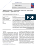 The Kinetics of Dissolution of Synthetic Covellite, Chalcocite