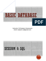 Session 6 - SQL