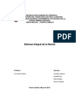 Trabajo de Defensa Integral de La Nación 8vo Semestre