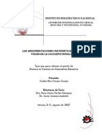 Tesis - La Argumentacion de Las Matematicas