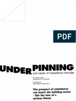 Underpinning and Repair of Subsidence Damage