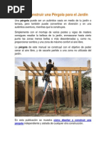 Cómo Construir Una Pérgola para El Jardín